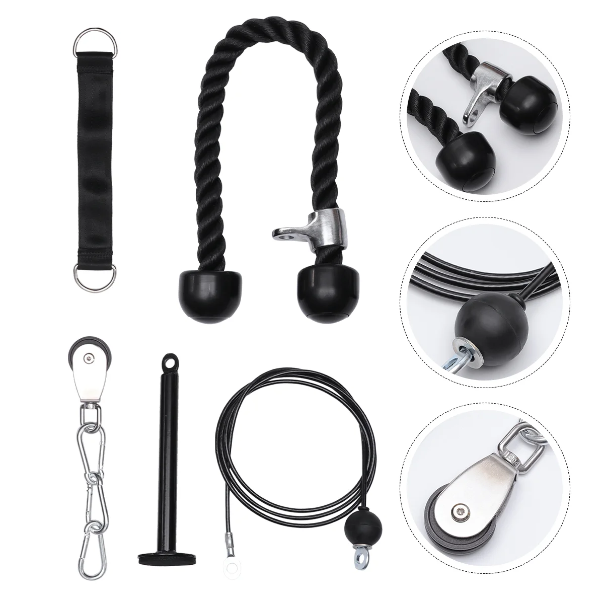 

Fitness Equipment Set Undercap Durable Arm Trainer Stripping Home Workout Exercise The Tools Professional Metal Pulley System