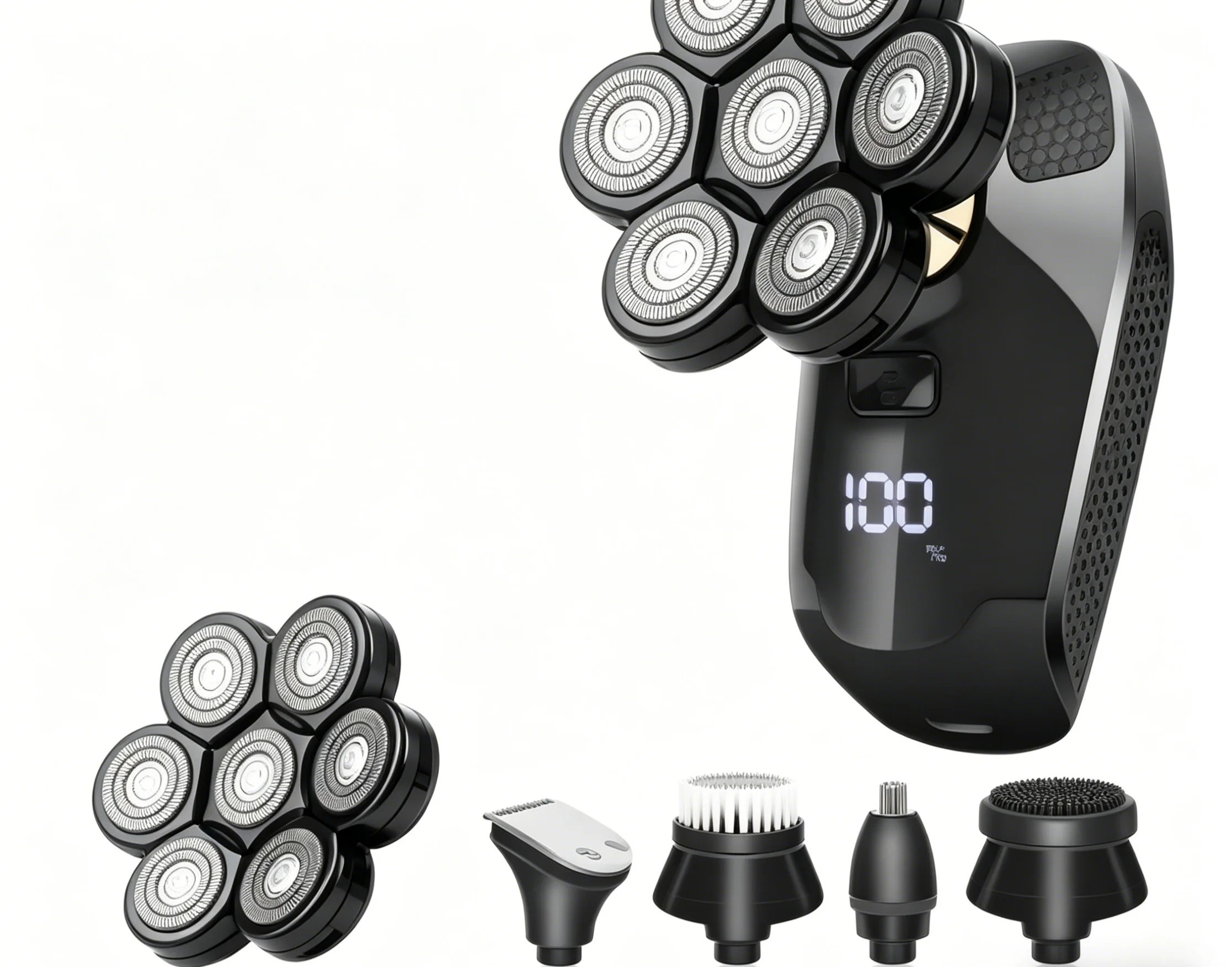 Men's Electric Shaver - Powerful Bald Head & Beard Grooming Tool