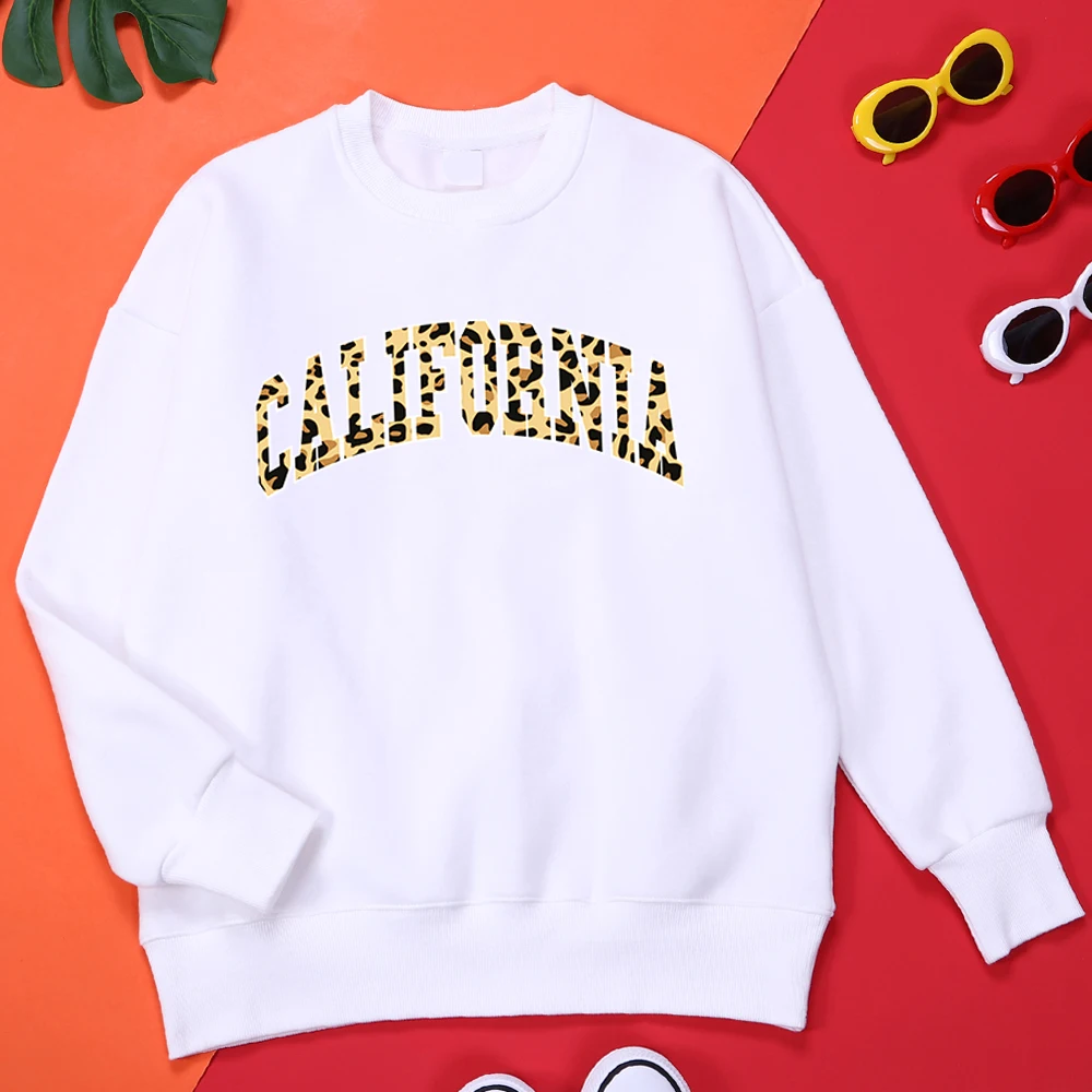 

Leopard Print California City Man Hoodies Quality Large Size Sweatshirts Vintage Quality Clothing Vintage Harajuku Hoodie Men'S