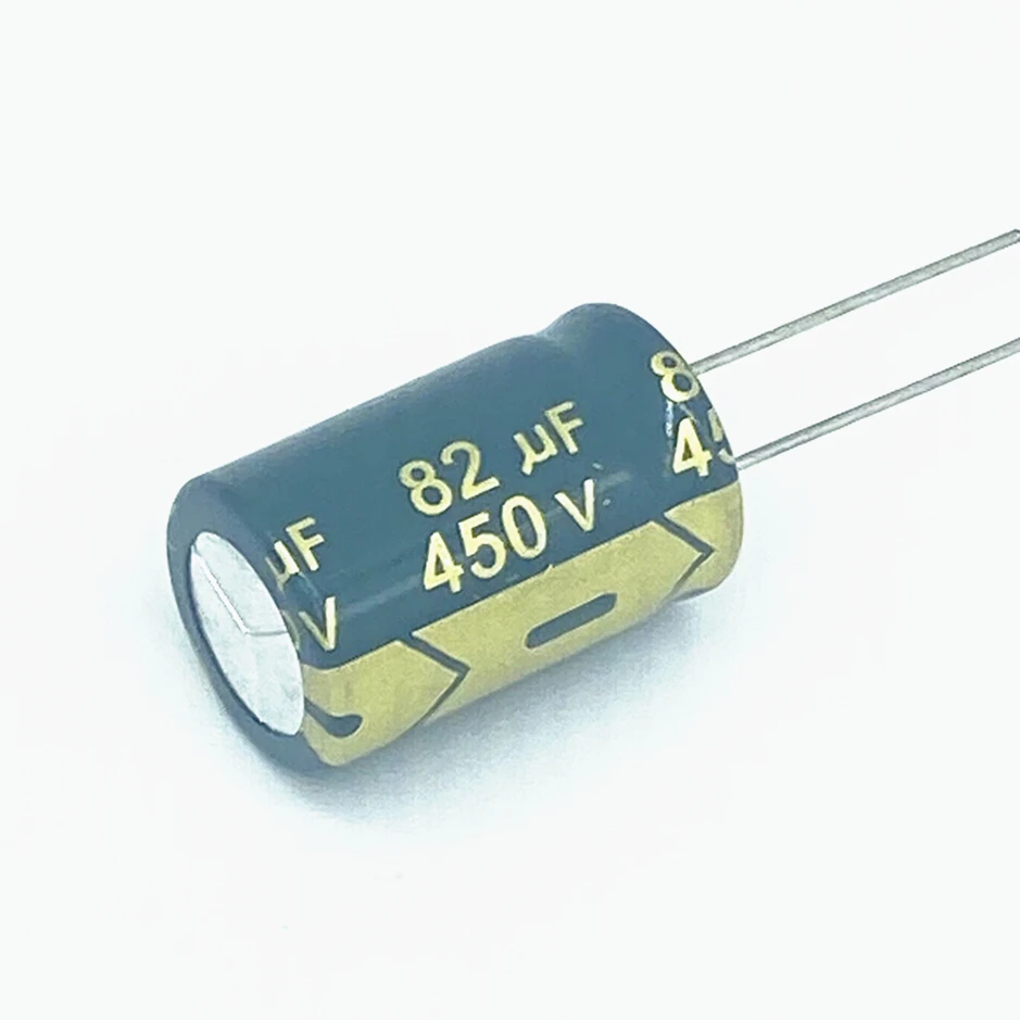 2PCS 450V82UF 82UF 450V Condensatore elettrolico in alluminio ad alta frequenza 16*25MM