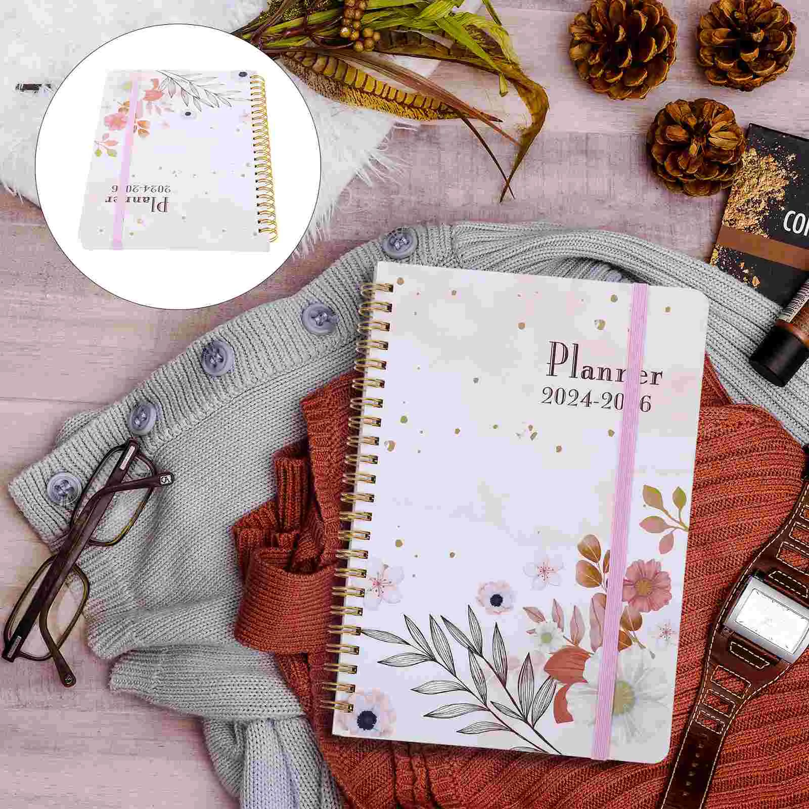 

Book of Notebook Decorative Printing Coil Notepad Exquisite English Notepad Cash Budget Binder