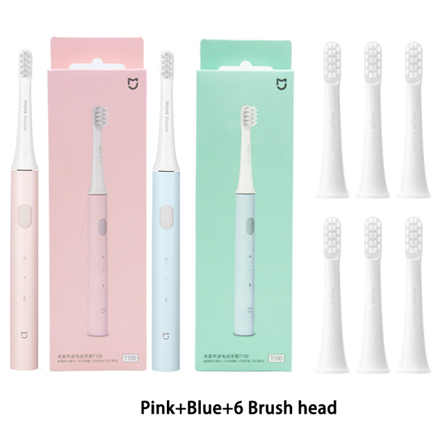 T100 Sonic Electric Toothbrush Mi Smart Tooth Brush Colorful USB Rechargeable IPX7 Waterproof For Toothbrushes head