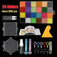 24 Colors 3800pcs Magical Water Mist Magic Beads Handmade Diy Magic Beads Educational Puzzle Children Toys