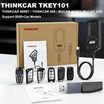 THINKCAR TKEY 101 GL Versione Universale Programmatore di Chiavi Auto TKEY101 con 6 Telecomandi Antifurto per MUCAR 892BT 689BT