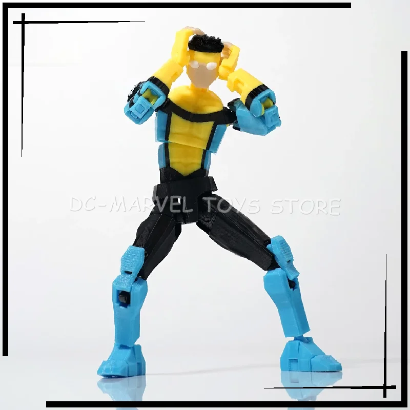 Neu auf Lager: 3D-gedruckte Unbesiegbare Jungen-Figur in Hellblau mit Markierungsstreifen, Dummy13 T13 Mehrteilige Verwandlungs-Actionfigur – Detail 9