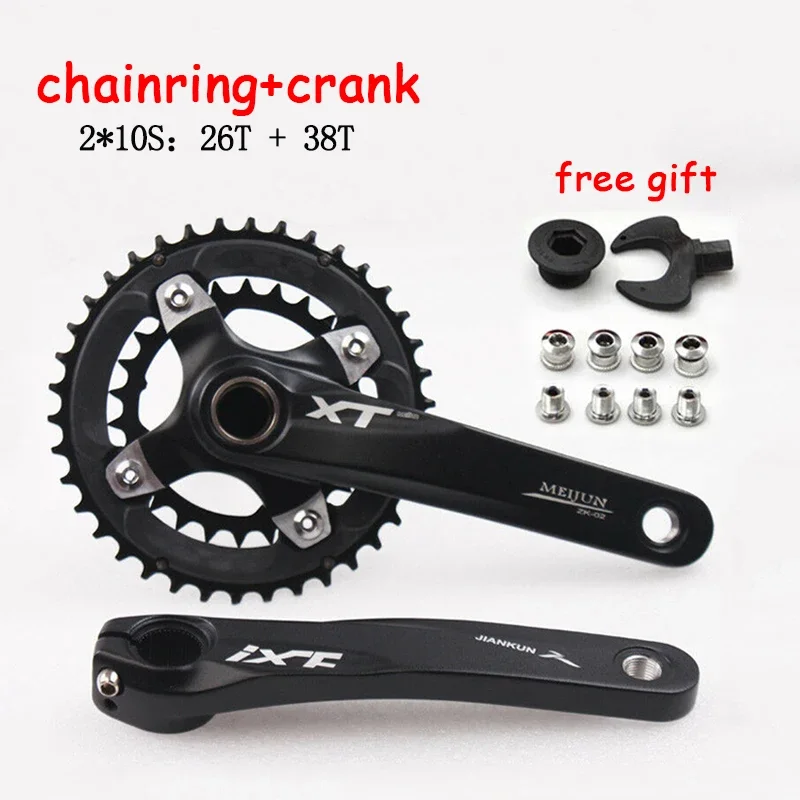 Shimano-自転車チェーンクランクセット,マウンテンバイク,ダブル