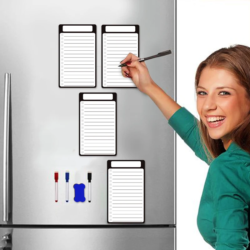 Multi Piece Magnetic Pet Memo Message Notepads For Refrigerator Grocery List Whiteboard With Pen For The Fridges Small Shopping whiteboard notebook set dry erase whiteboard magnetic whiteboard magnetic dry erase board
