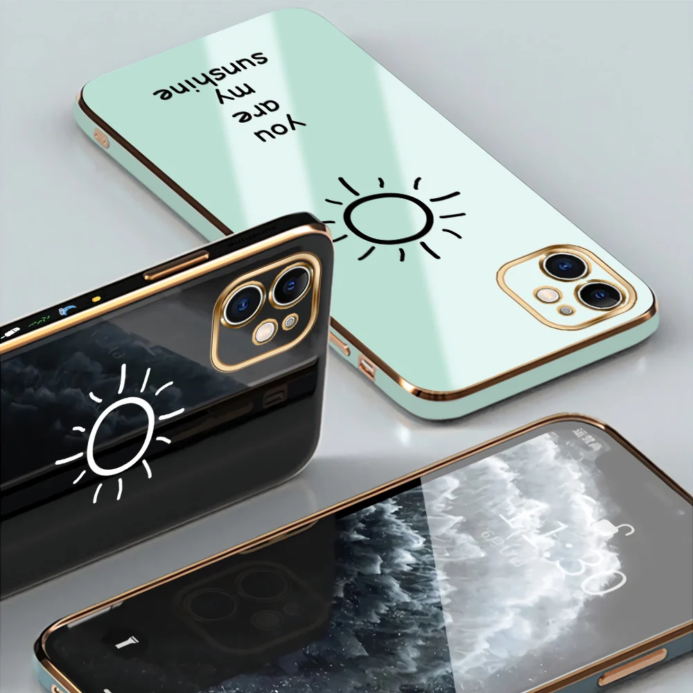 Per Infinix Note 30 Pro 5G Custodia Hot 30 30I 20 Smart 7 Zero 20 Ultra Gt 10 Pro Vip Lanyard Sun Sunshine Placcatura Custodia Morbida Per Telefono