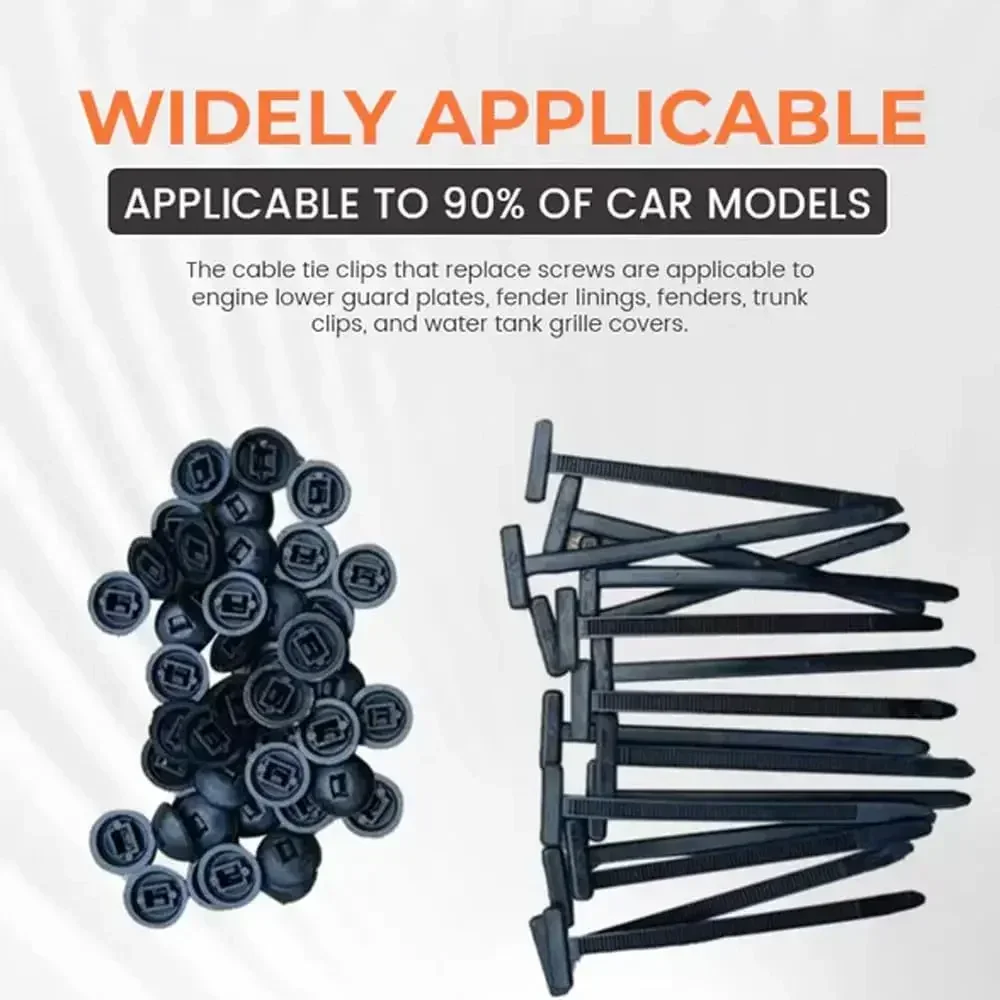 Heavy Duty Nylon Cable Ties for Car Repair and Organization