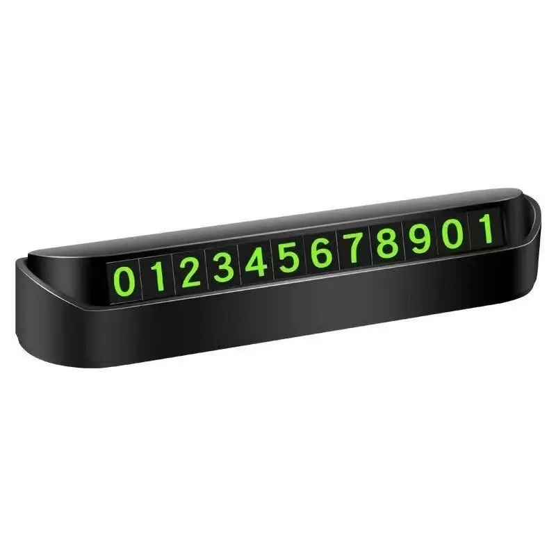 Temporary Car Park Phone Number Card - Automobile Accessory