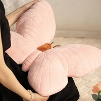 Cute Pink Butterfly Throw Pillow Plush Soft Stuffed Cushion Lifelike Butterfly Throw Pillow Home Couch Living Room Bed Decor 2