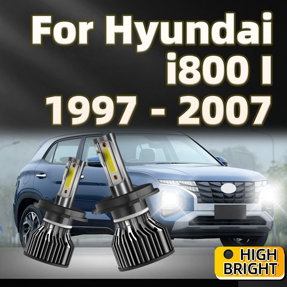 

LED Bulb 38000LM H4 Car Light with Fan Headlight For Hyundai i800 I 1997 1998 1999 2000 2001 2002 2003 2004 2005 2006 2007