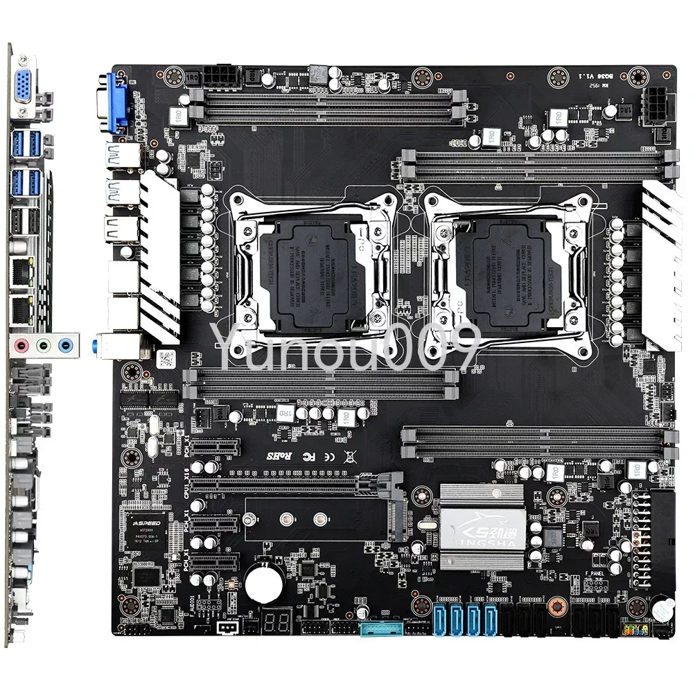 

Материнская плата E5 NVME 2680V4 с двумя процессорами и памятью 4*16 ГБ = 64 Гб DDR4 X99 2400 МГц