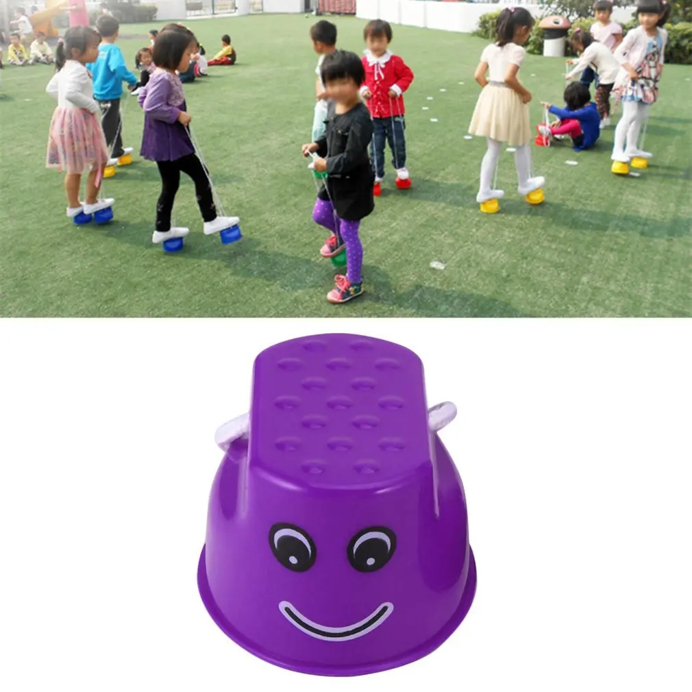 

Balance Training Toy Funny Plastic Children Kids Outdoor Creative Walk Stilt Jump Smile Face Pattern Sports Toy Child Gift