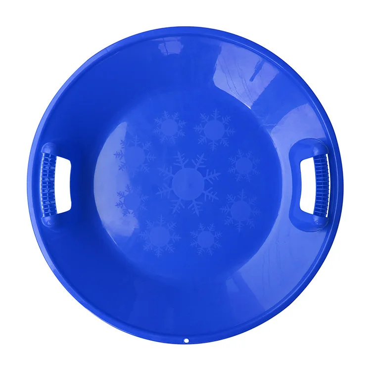 Heavy-Duty Cold Resistant Durable Handles Downhill Saucer Snow Sleds Plastic Winter Outdoor Snow Sledge For Adults And Kids