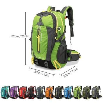 40L Water-Resistant Hiking Travel Backpack 4