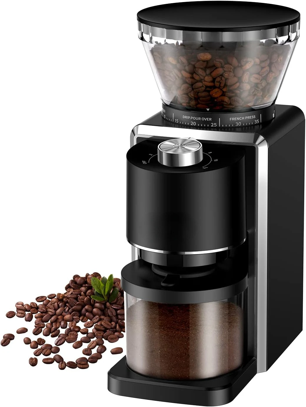 

Burr Coffee Grinder 2.0, Electric Adjustable Burr Mill with 35 Precise Grind Setting for 2-12 Cup, Black Portable toilet elderly