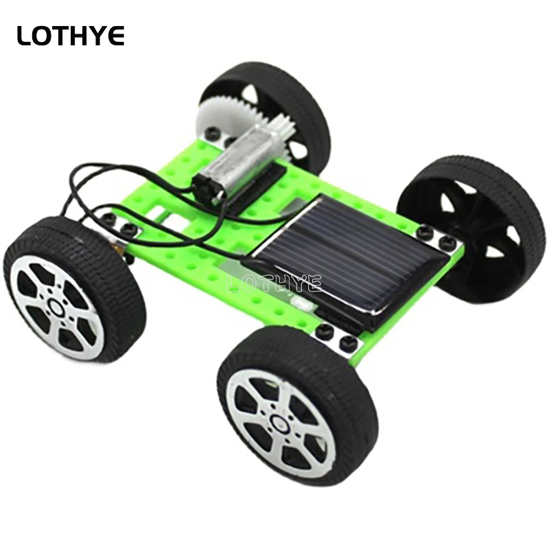 Mini DIY Solar Car Powered Car Kit Children's Gadgets Hobby Fun Children's Robot Car Kit Gift