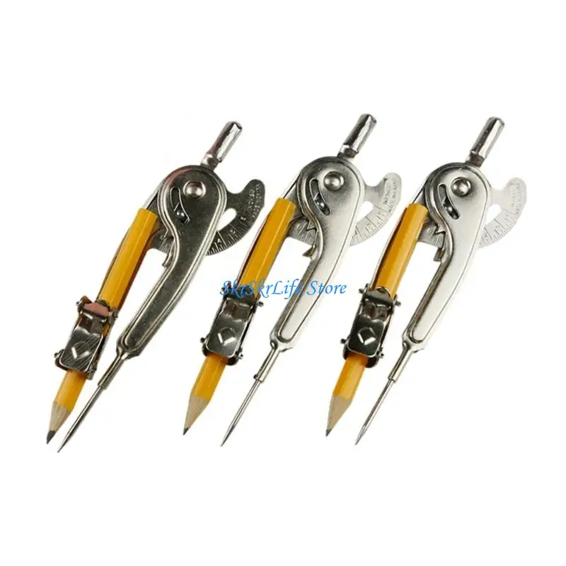 기술 도면 스케치를 위한 양면 마킹이 있는 E65E 5Pcs 금속 나침반