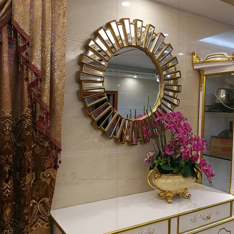 

Vintage Girls Wall Mirror Korean Aesthetic Vintage Cute Room Wavy Mirror Bathroom Wandstickers Living Room Decoration YYY40XP