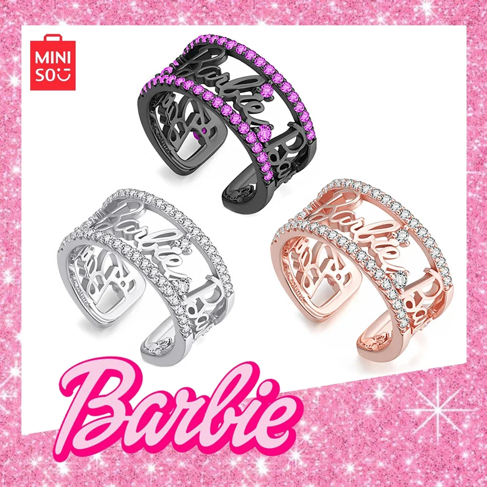 

Ring Finger Tail Ring Index Broken Gifts Silver 925 Ring New Couple Barbie Versatile MINISO Anime Jewelry Gold Rose Diamond