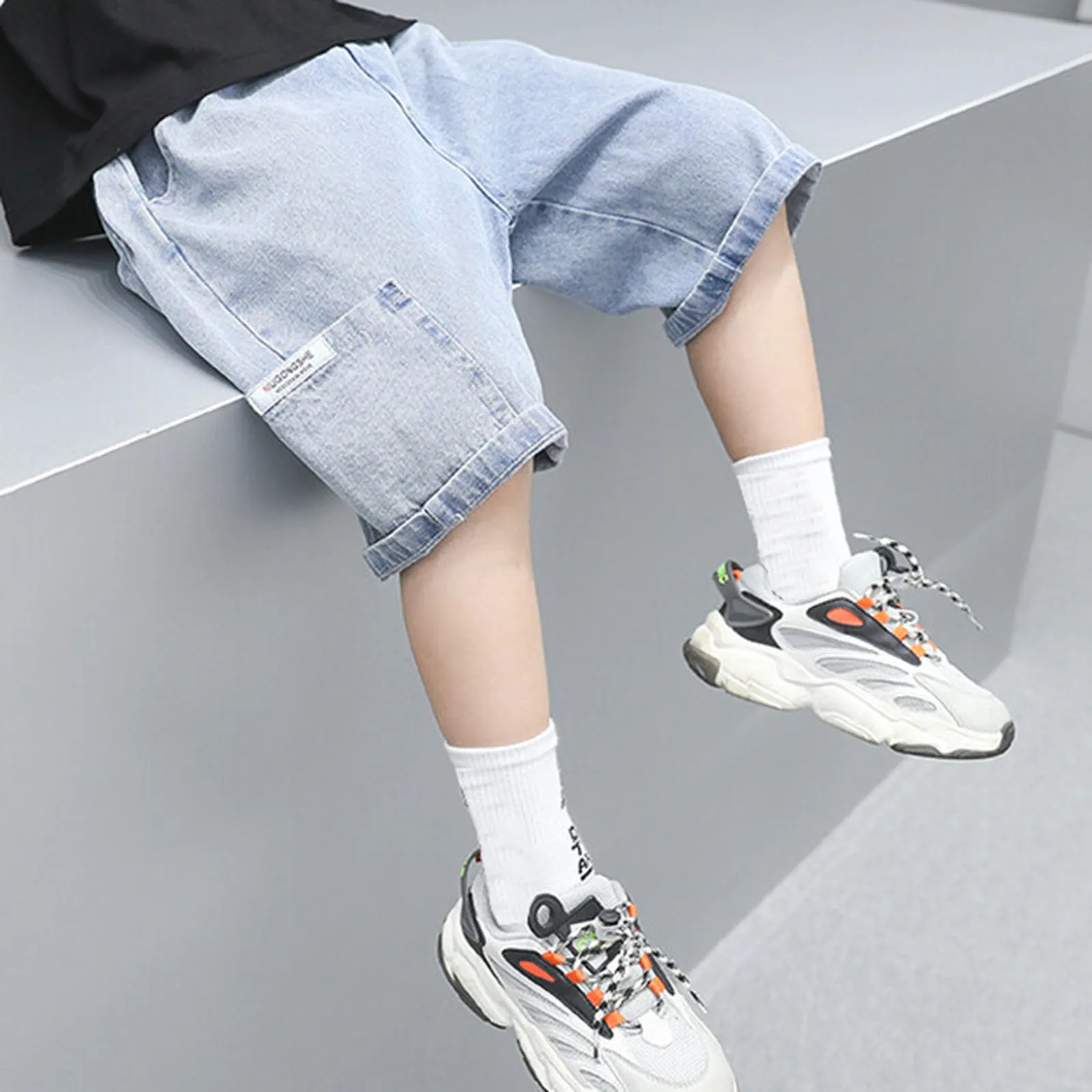 2 Year Clothes Boy Boys Denim Shorts Straight Jeans Shorts Summer Casual Short Pocket