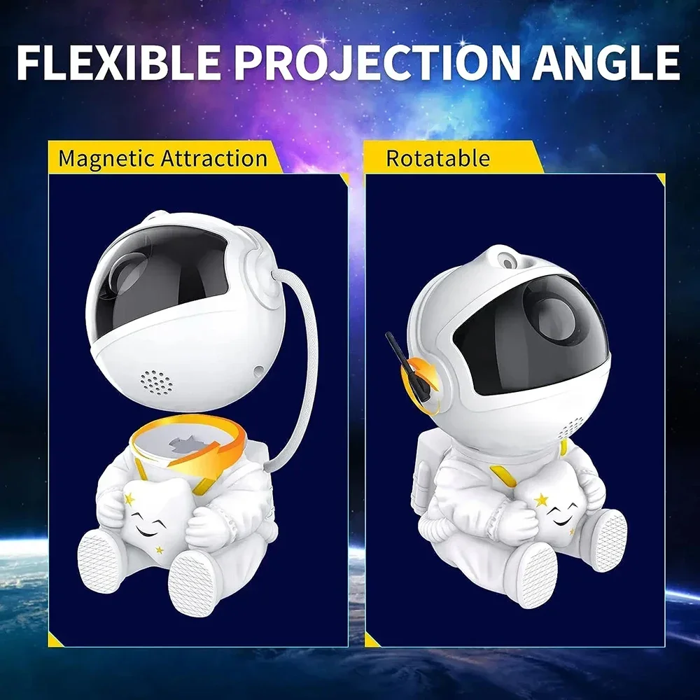 Astronaut Galaxy Projector Star Projector Galaxy Night Light Space Buddy Projector with Nebula Remote Control for Bedroom home 4