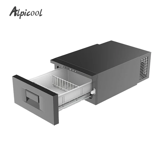 ALPICool-ミニポータブル冷蔵庫,30l,24v,12v,カークーラー,ミニ冷蔵庫,車,引き出し,家庭用冷蔵用