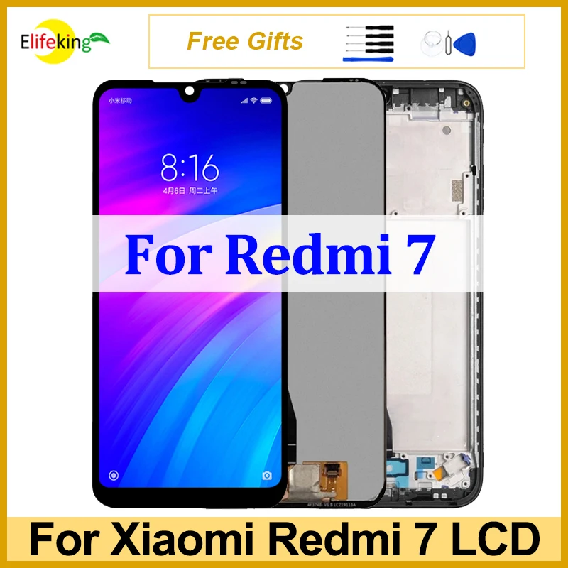 

6.26" Original LCD For Xiaomi Redmi 7 Display Touch Screen M1810F6LG M1810F6LH M1810F6LI Digitizer Assembly Replacement Repair