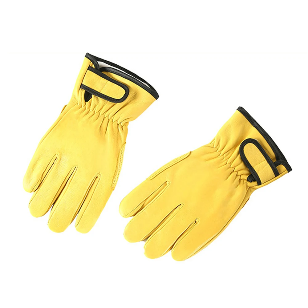 

Work Gloves Leather Workers Work Welding Safety Protection Wear-resistant Gloves Garden Sports Motorcycle Driver Welding Gloves