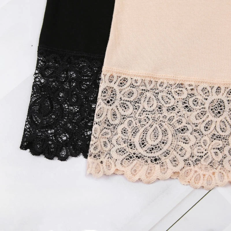 Women Lace Edge Shorts Underwear High Waist Seamless