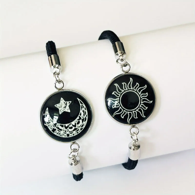 Couple Bracelet Set Sun Moon Love Gift