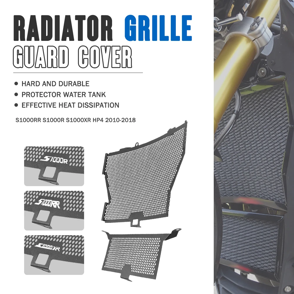 

Motorcycle Radiator Guard Protector Grille Grill Cover Water Tank Protection For BMW S1000RR S1000R S1000XR HP4 2010-2018 2017