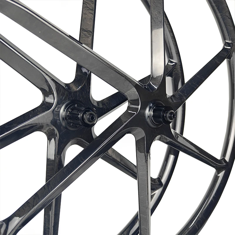 29er roues vtt 6 rayons jante en carbone avec 6 boulons frein