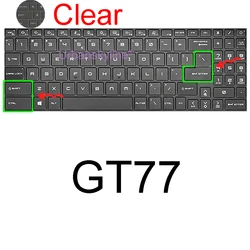 Gaming Laptop Silicone Keyboard Cover Skin Case (Clear)