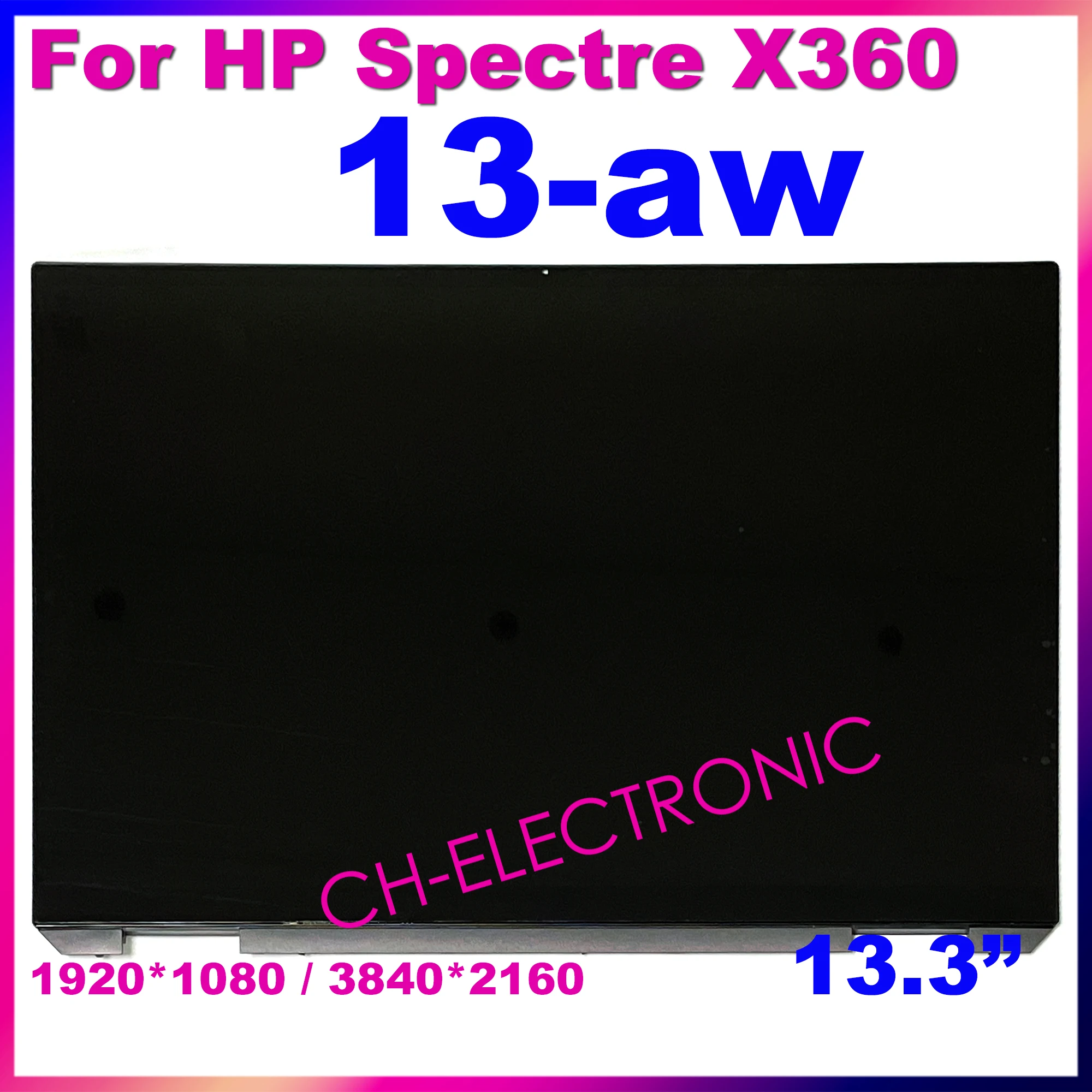 13.3 ''Per Hp Spectre X360 13-Aw Series Lcd Touch Screen Digitizer Assembly 13 Aw Fhd Uhd Oled Con Pannello Cornice L62080-Nd2