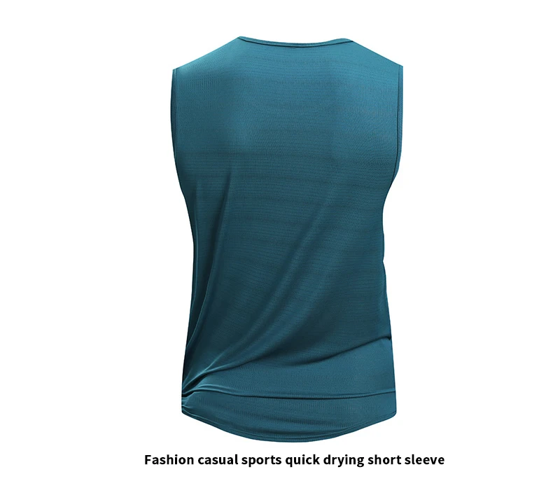 Mens Quick-Dry Running Vest - Breathable Sleeveless Gym Tank Top