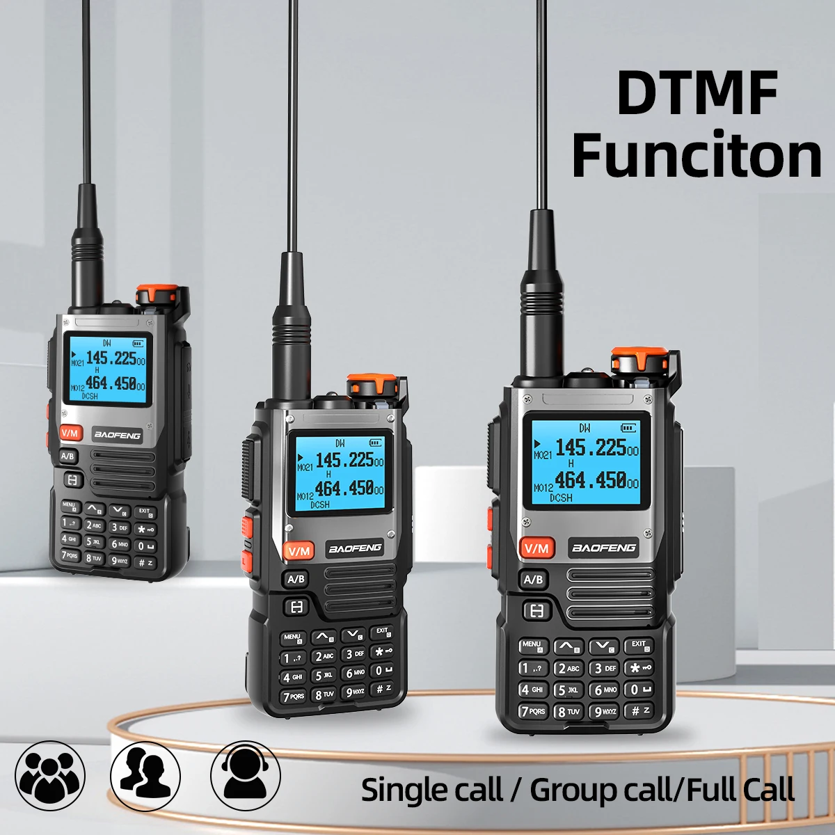 Baofeng UV-K61 Long Range Walkie Talkie Wireless Copy Frequency Type-C Charger UHF VHF DTMF FM NOAA UV-5R Upgraded UV-K6 Radio 6