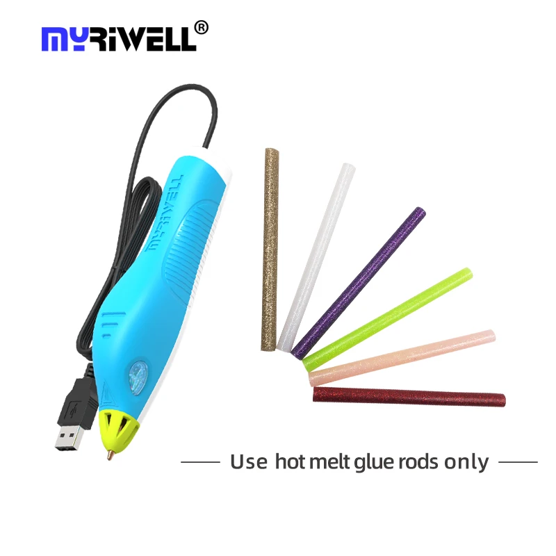 

Myriwell dolphin like print pen repair hot melt adhesive tool RS-100B multifunctional use