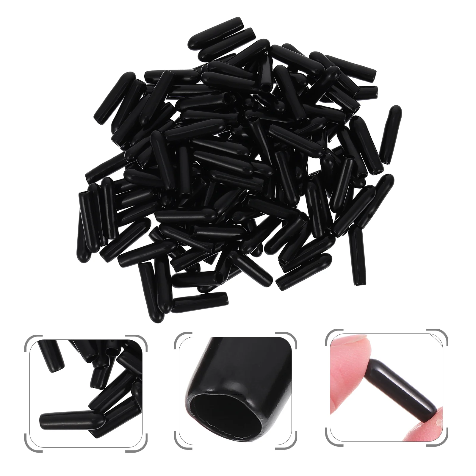 

500PCS Intake Manifold Vacuum Fitting Vacuum Hose Connector Rubber Tubing Tip