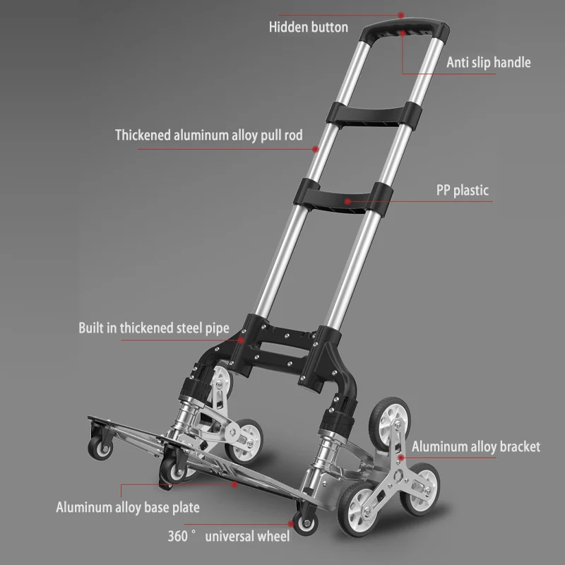 Climbing Stairs Moving Vehicles Trailers Folding Household Hand Carts Station Wagons Small Cargo Pullers