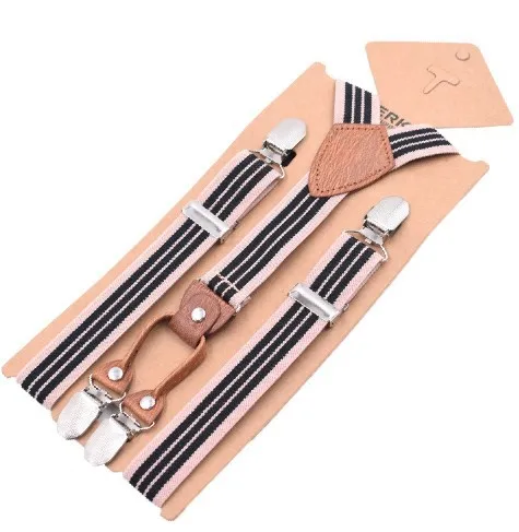2.5 X 75cm Kids Elastic Leather Suspenders Braces Children Adjustable Straps for Party Suit Skirt  Harajuku Goth Accessories