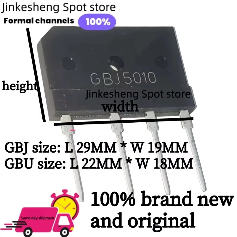Wholesale Pack of 10 High-Performance GBU and GBJ Bridge Rectifiers