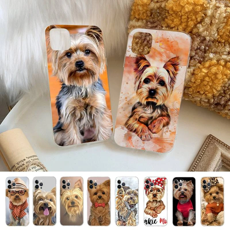 Yorkshire Terrier Dog Phone Case Silicone Soft For Iphone 14 13 12 11