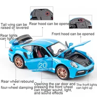 1:32 911 Turbo S Alloy Car Toy Model Metal Body Diecasts Super Sport Car with Pull Back Function Vehicle Toys for Children Gifts 2