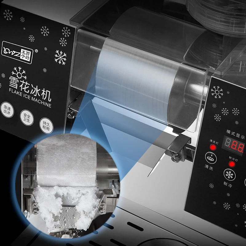 Snowflake Ice Crusher Machine Commercial 2000W 110V 220V Korea Bingsu 400Kg/24h Snow Shaver Maker Ice Crusher Machine Snowflake Ice Cream Machine