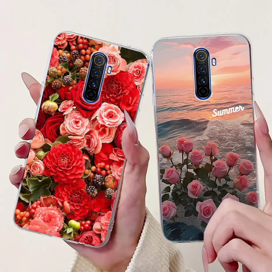 Fashion Flower Soft Silicone TPU Bumper Case - Enhanced Protection Cover