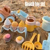 Summer Beach Toy for Kids Soft Silicone Sandbox Set Beach Game Toy for Send Children Beach Play Sand Water Play Tools Beach Cart 1