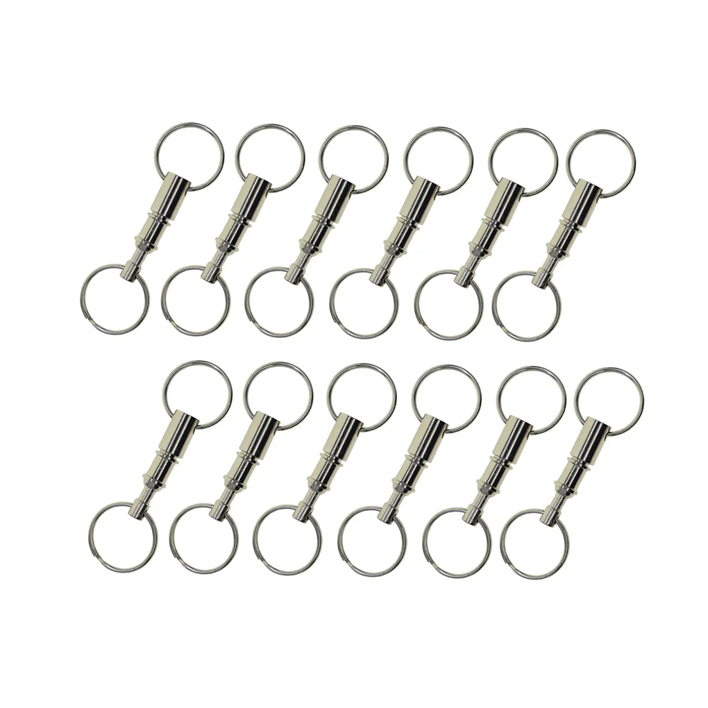 12 Pieces Ends Detachable Keychains for Women Men Outdoor Travel Snap