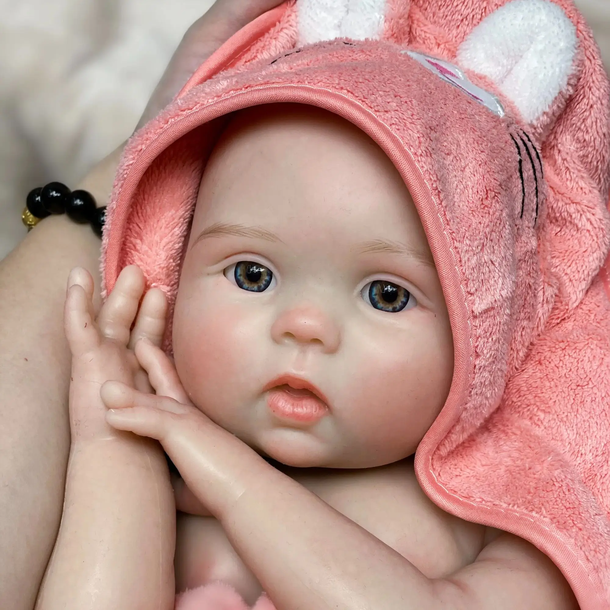 

45CM Whole Silicone Girl Unpainted/Painted Realistic Full Body Soft Solid Silicone Reborn Baby Doll Reborn Corpo De Silicone